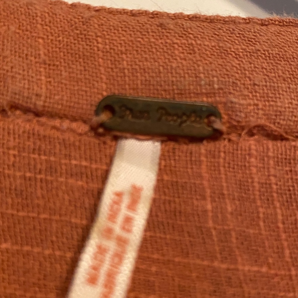Free People Rust Embroidered Tunic - Picture 3 of 9